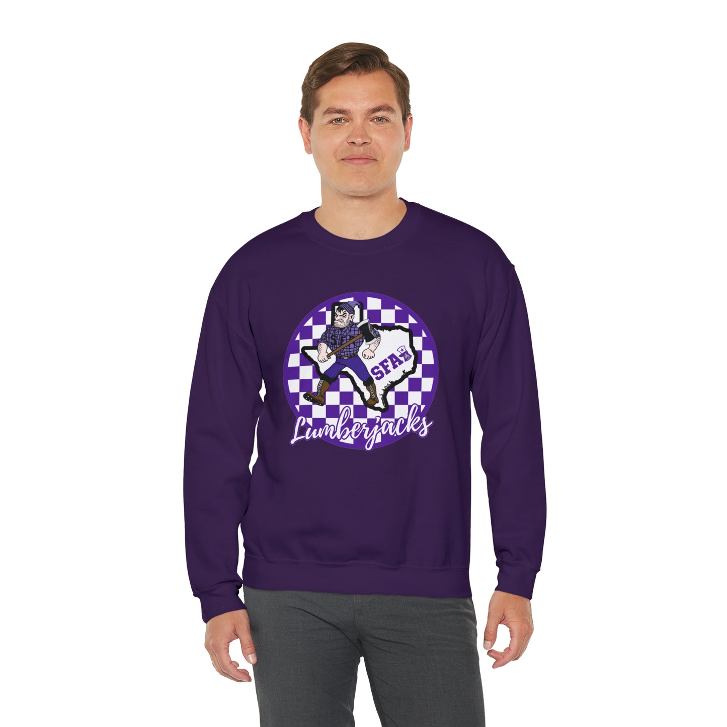 SFA Lumberjacks Checkered Sweatshirt