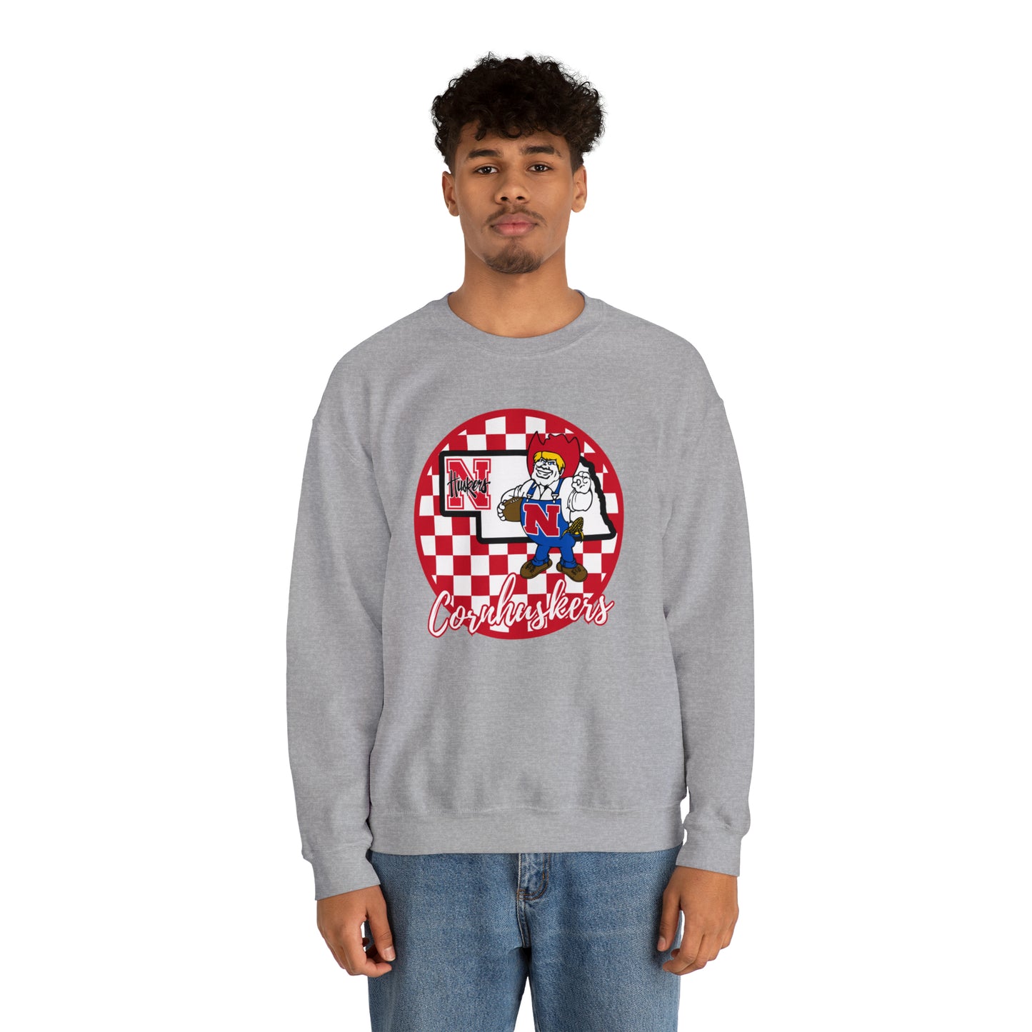 Nebraska Cornhuskers Checkered Sweatshirt