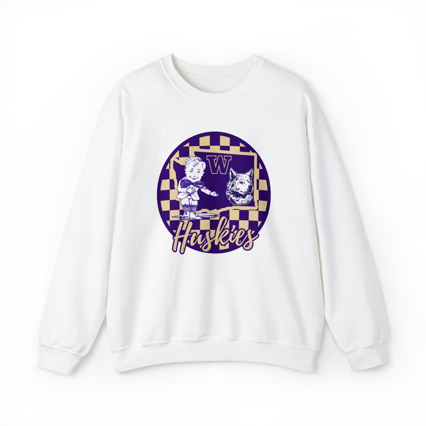 Washington Huskies Checkered Sweatshirt