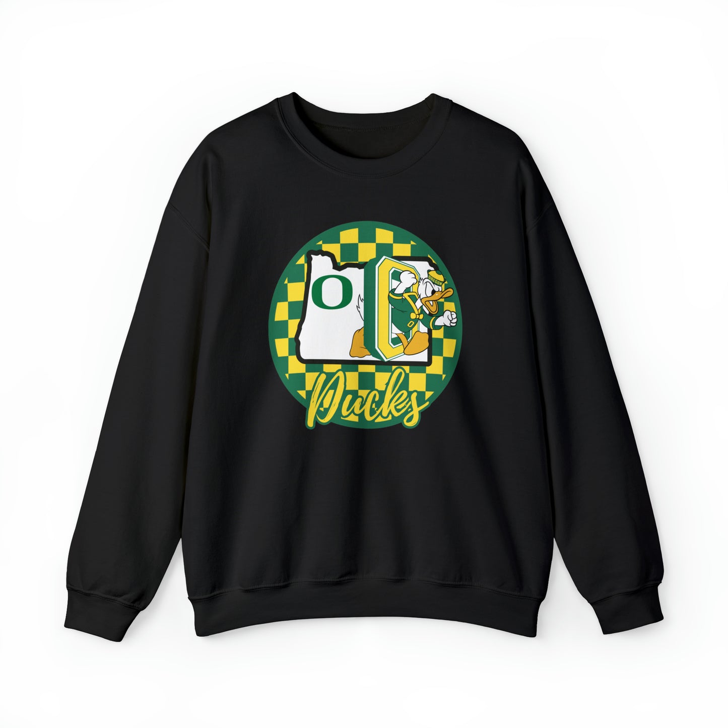 Oregon Ducks Checkered Sweatshirt