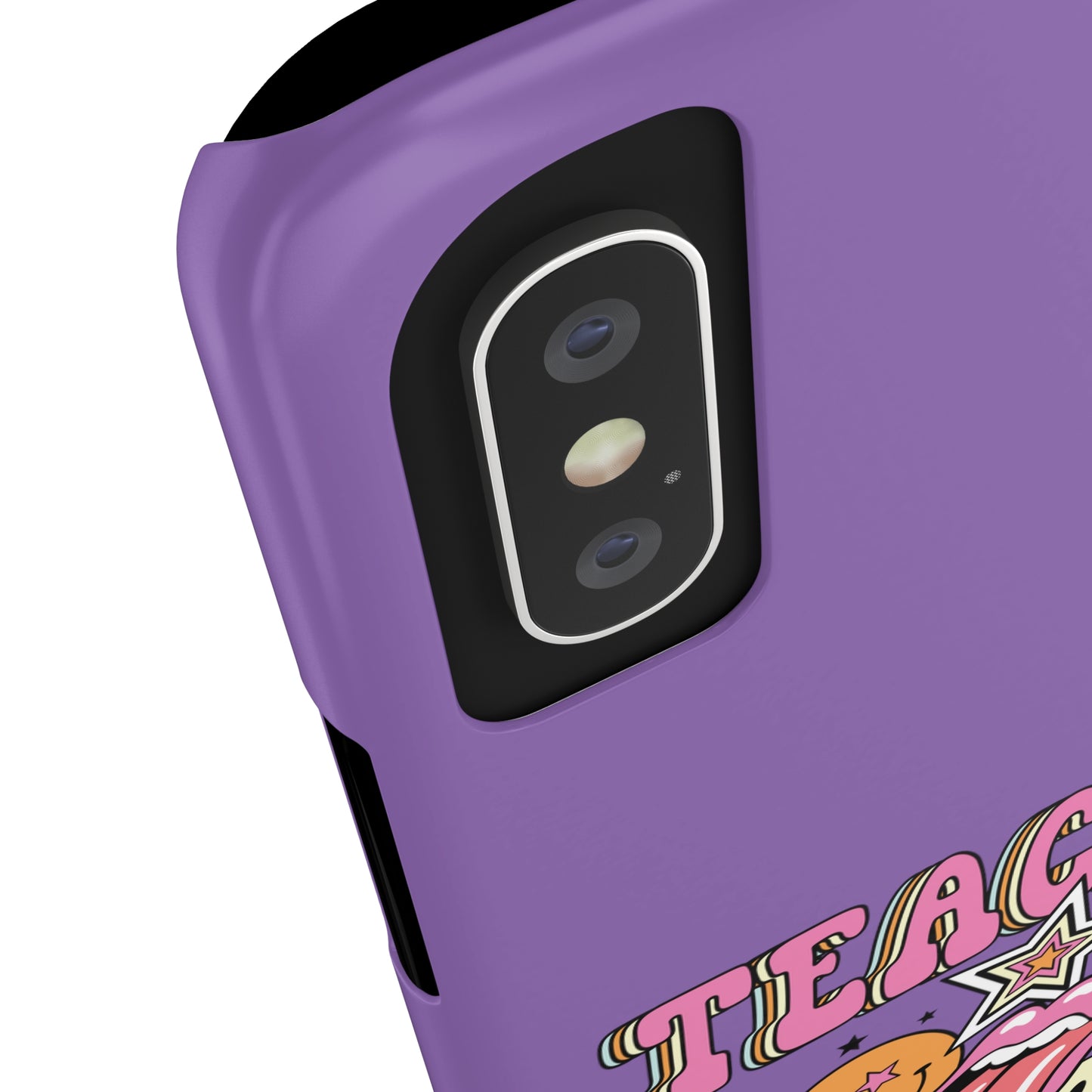 Teacher Collage Slim Phone Case - Purple