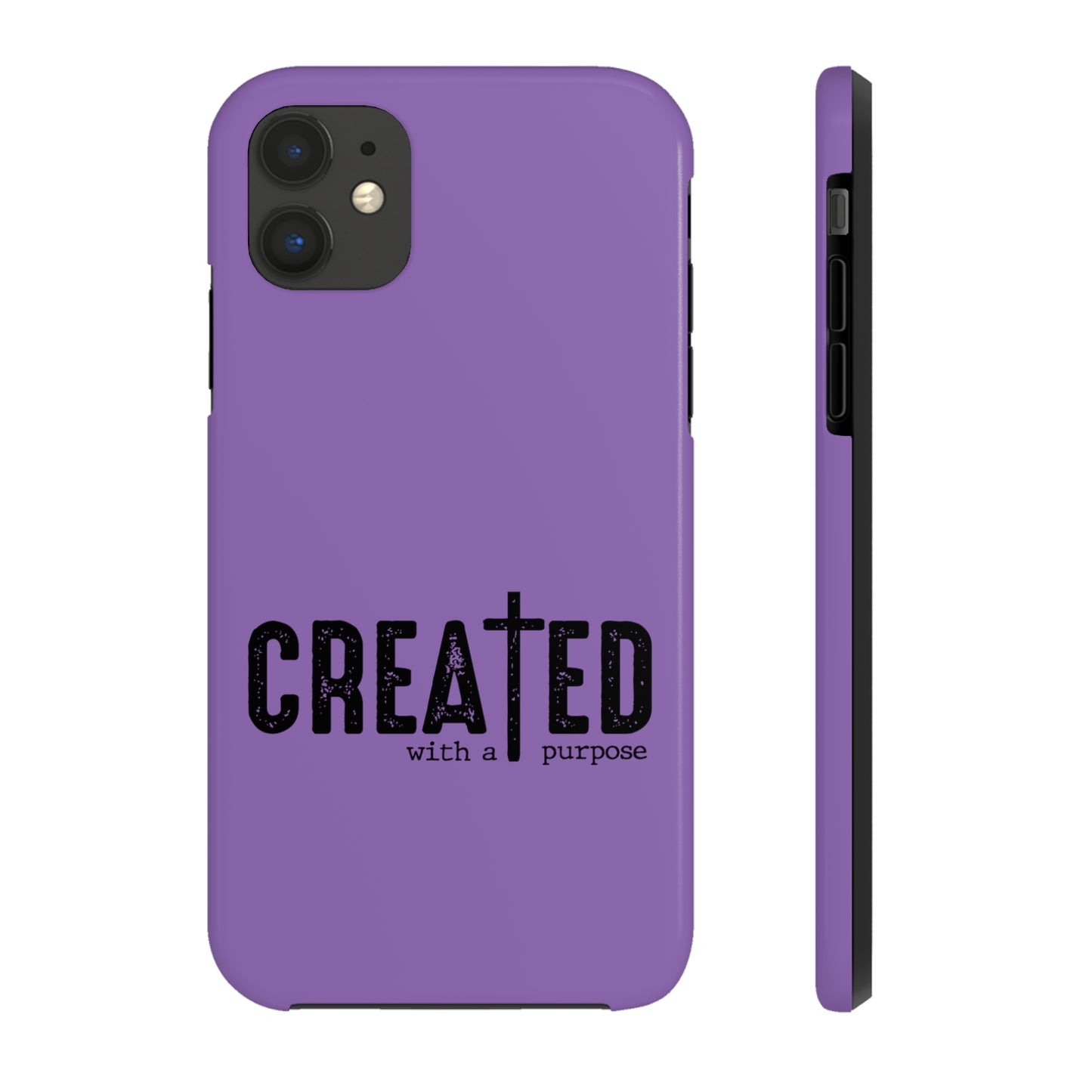 Created With A Purpose Tough Phone Cases - Purple