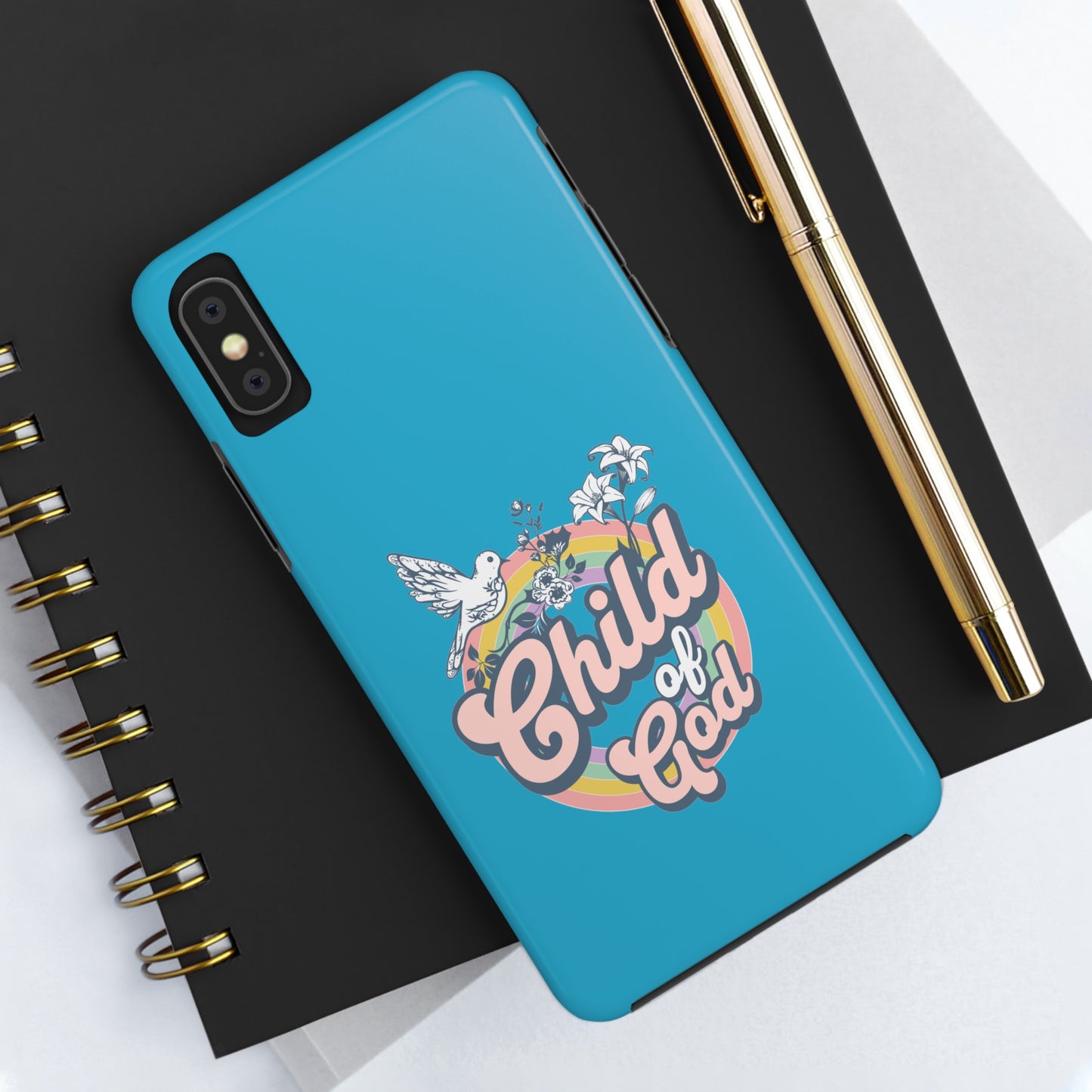 Child of God Tough Phone Cases - Turquoise