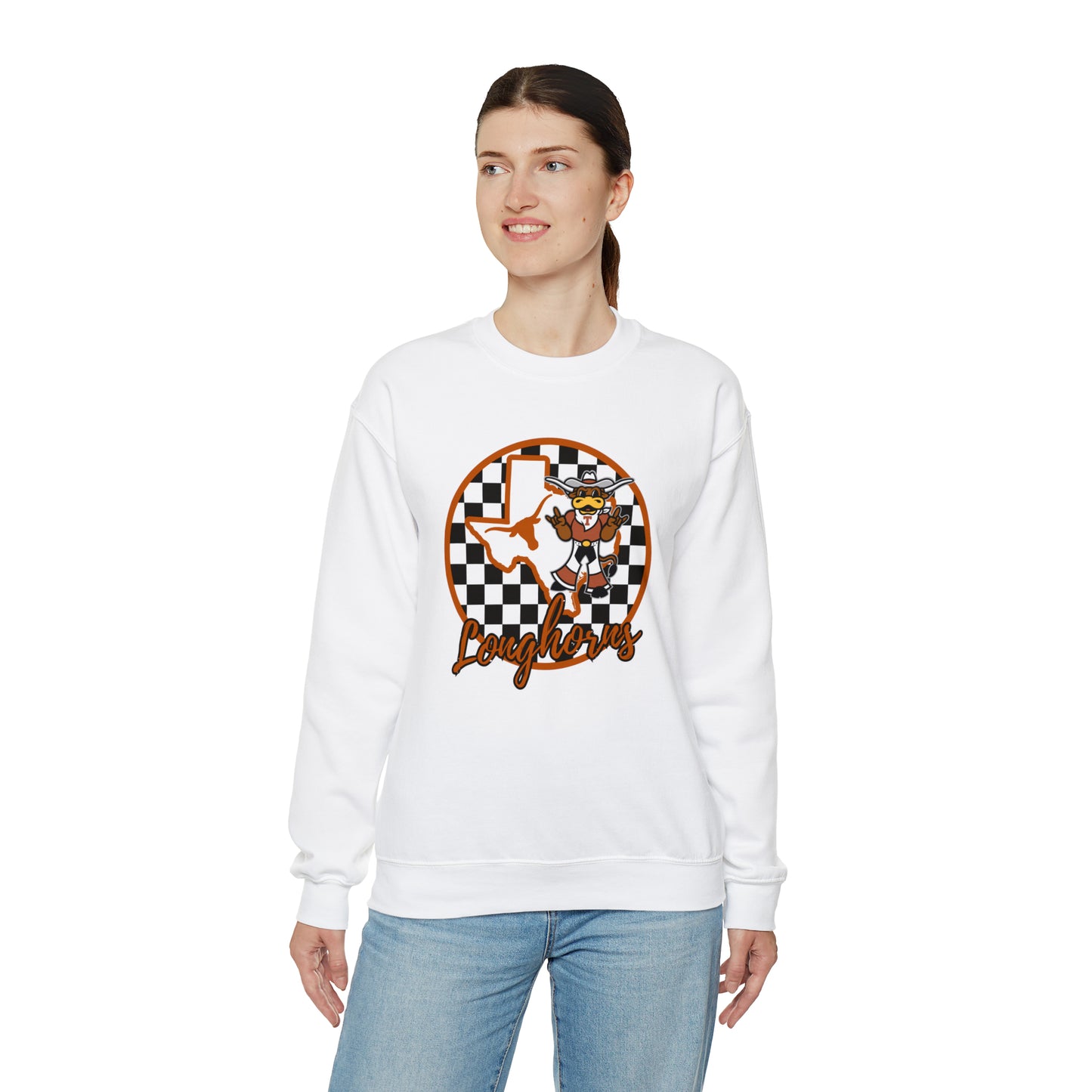 Texas Longhorns Checkered Sweatshirt