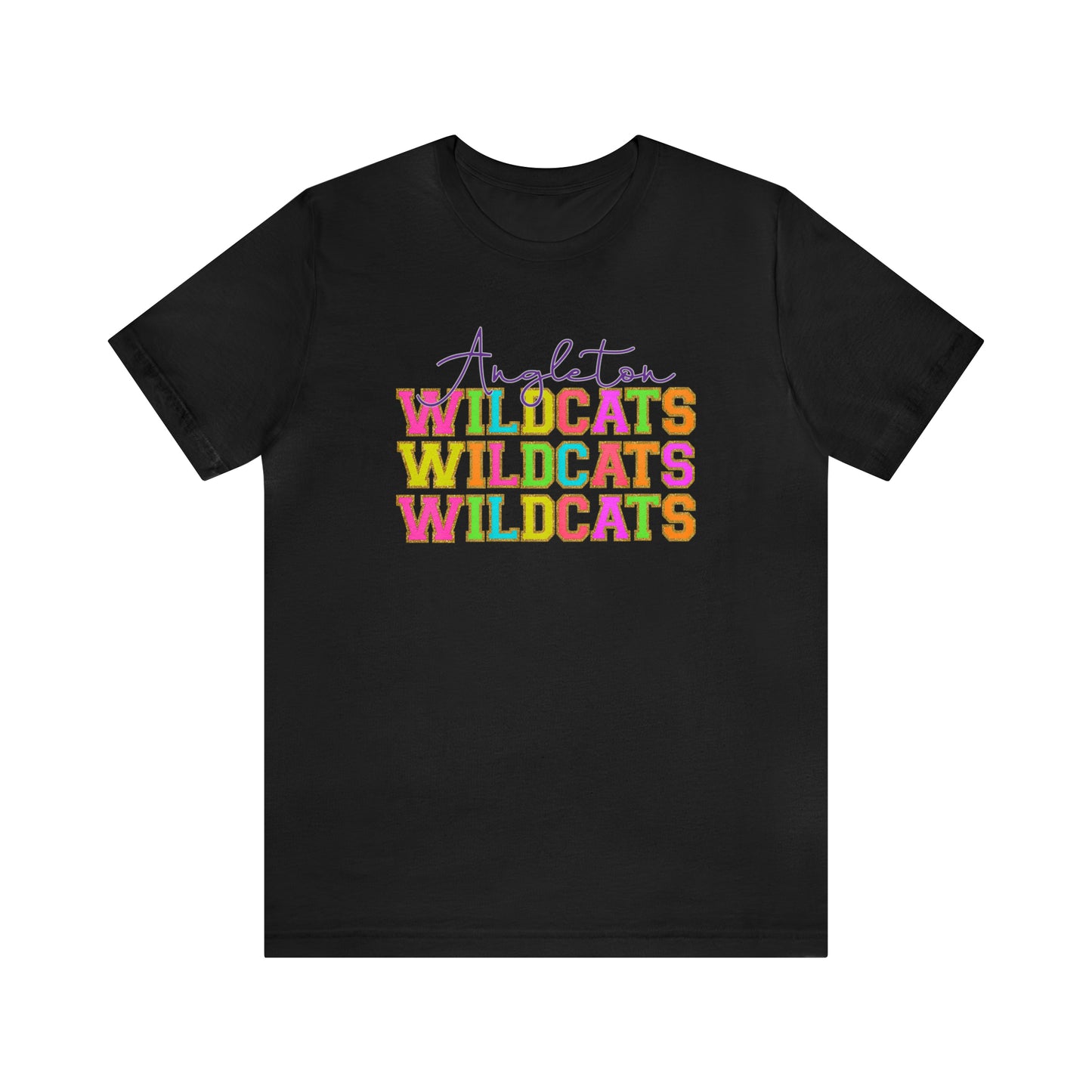 Angleton Wildcats Gold Chenille Lettering
