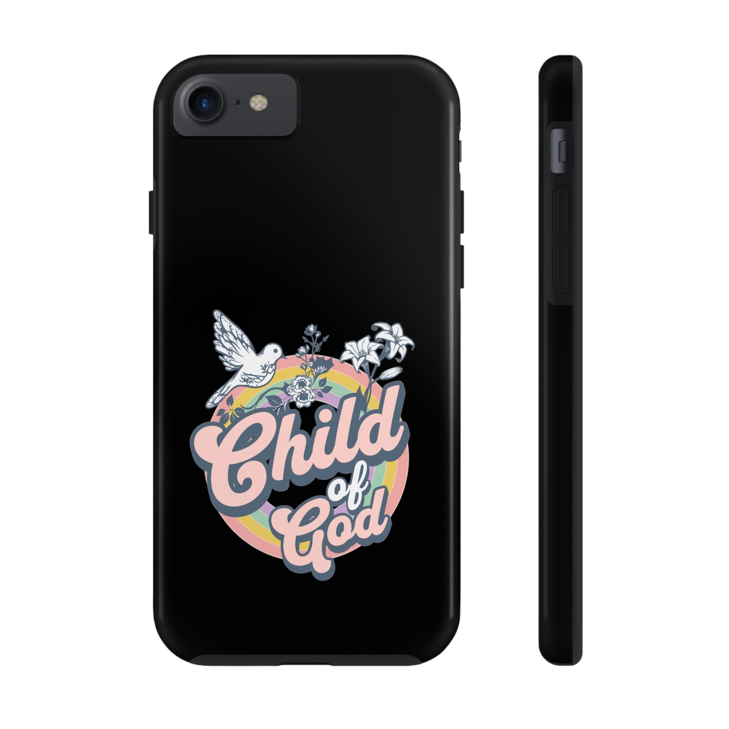 Child of God Tough Phone Cases - Black