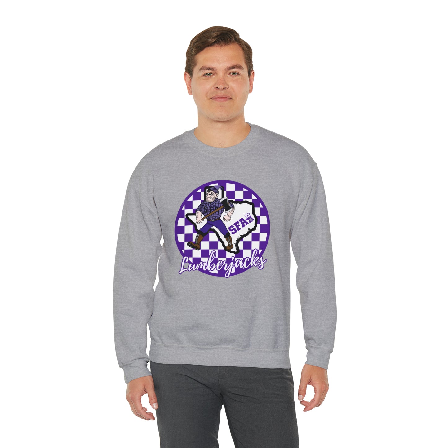 SFA Lumberjacks Checkered Sweatshirt