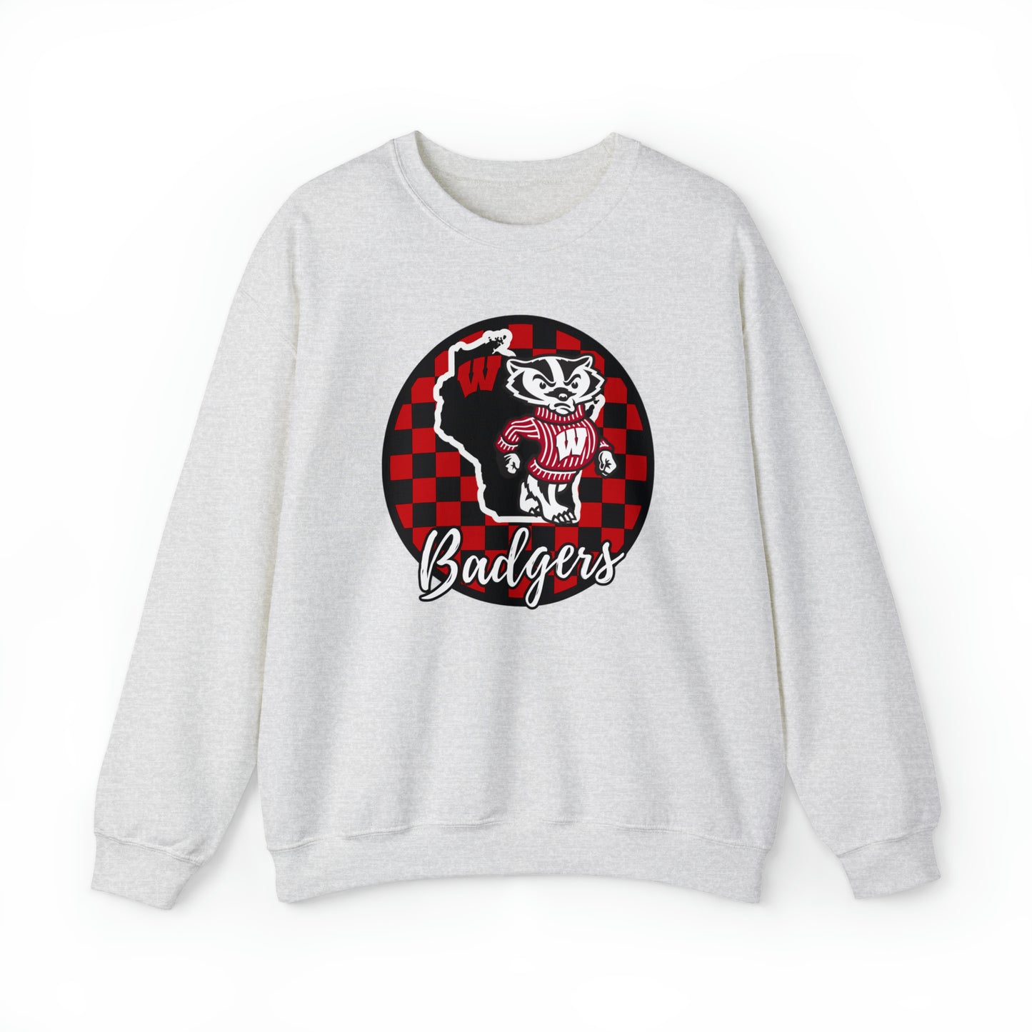 Wisconsin Badgers Checkered Sweatshirt