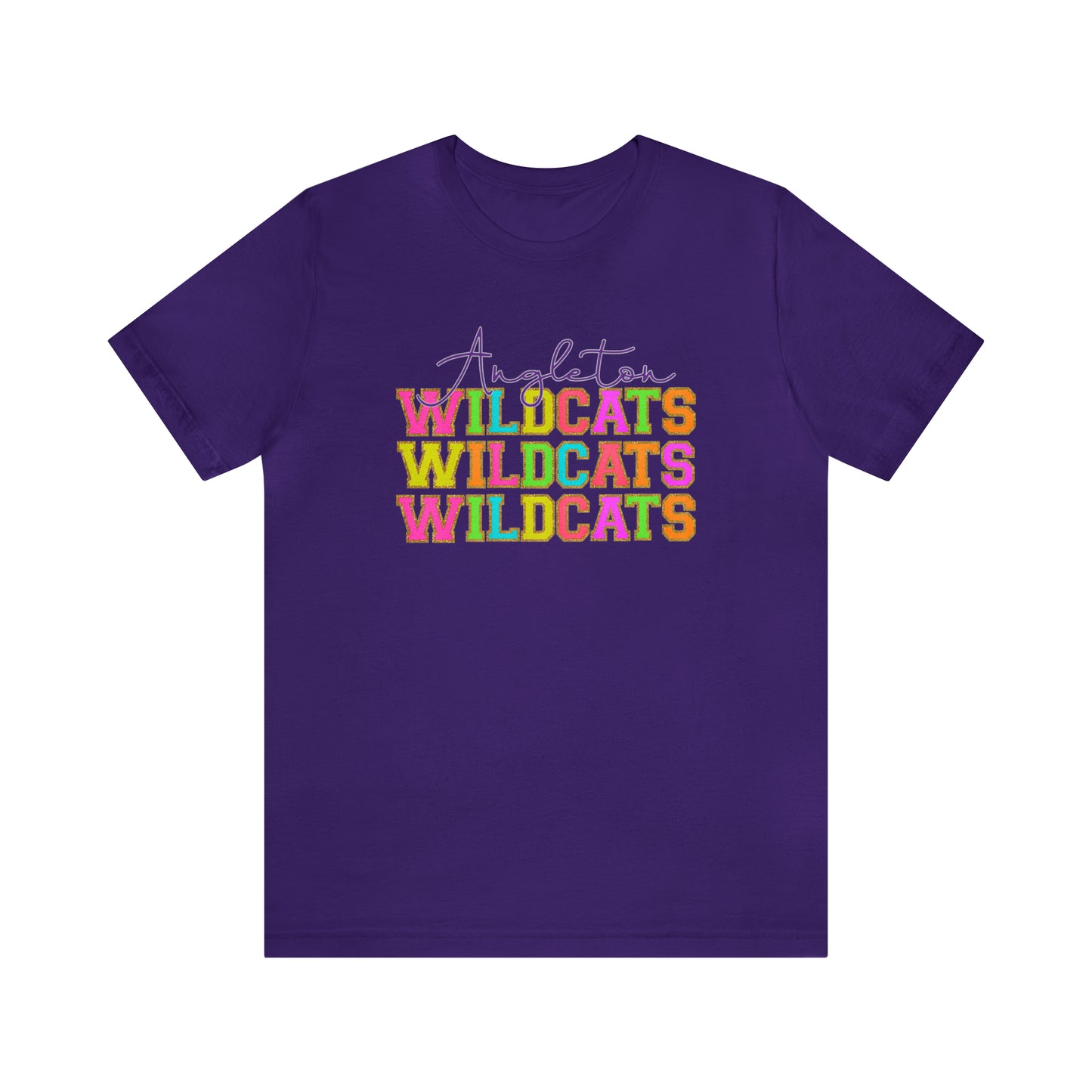 Angleton Wildcats Gold Chenille Lettering