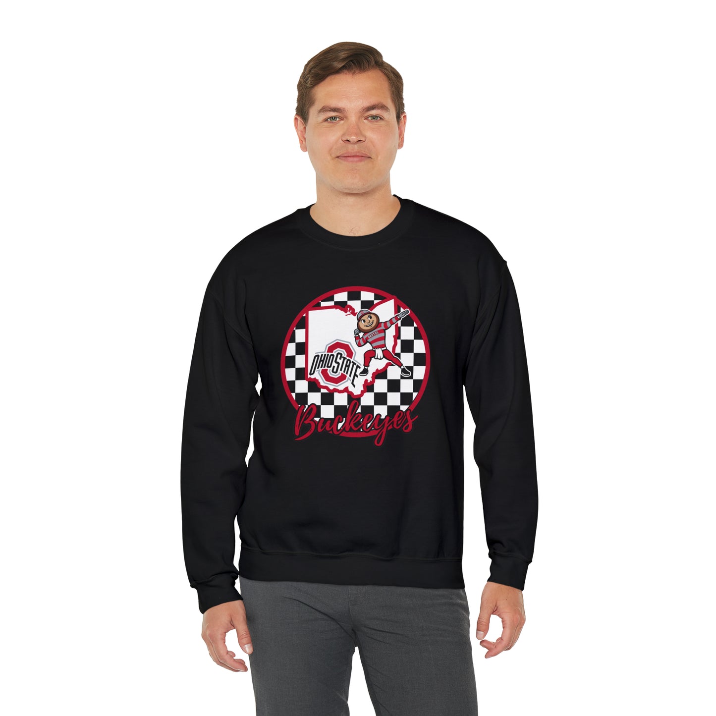 Ohio State Buckeyes Checkered Sweatshirt