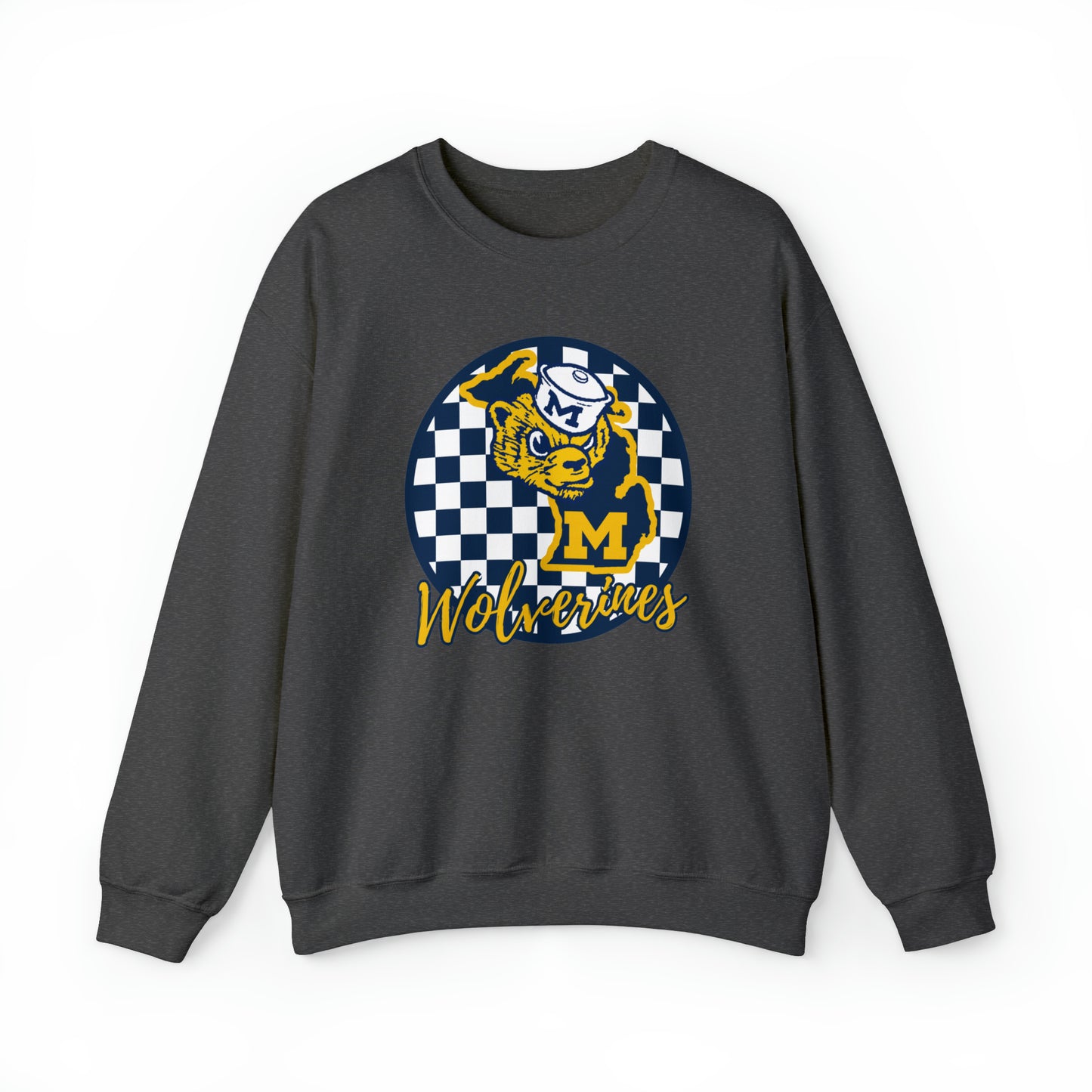 Michigan Wolverines Checkered Sweatshirt
