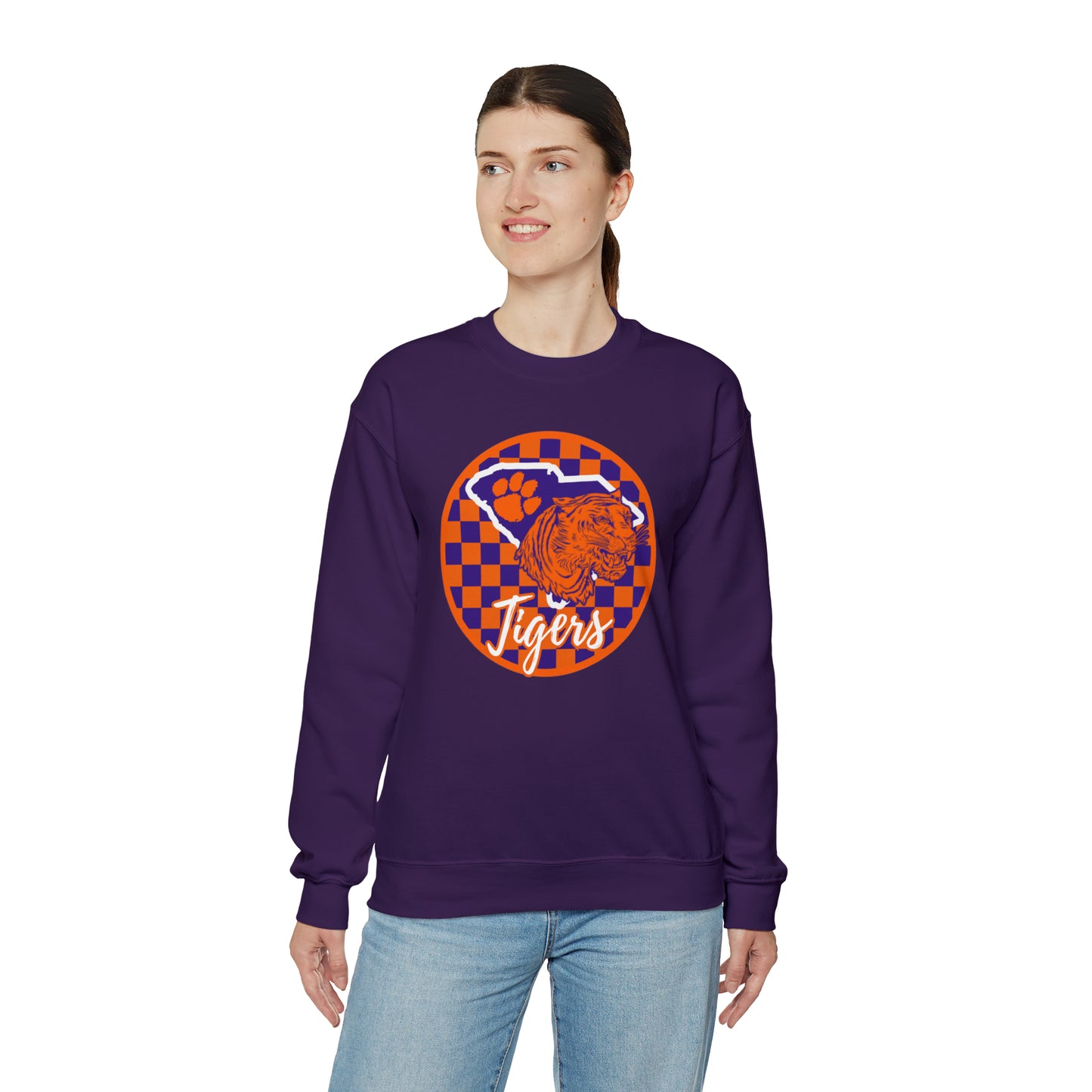 Clemson Tigers Checkered Sweatshirt