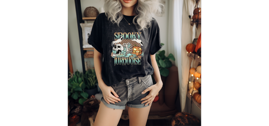 Spooky Turquoise Mineral Washed Tee