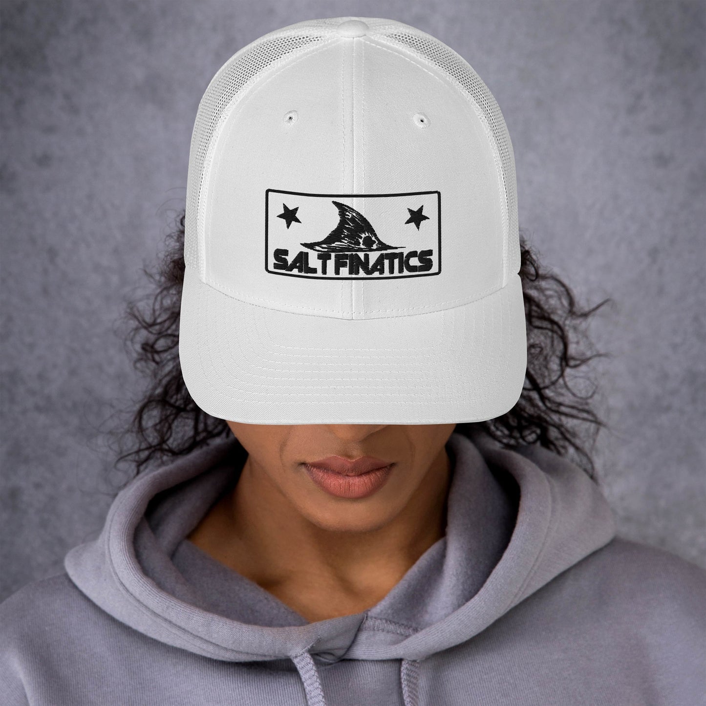 Salt Finatics Snapback Hat - Black Thread